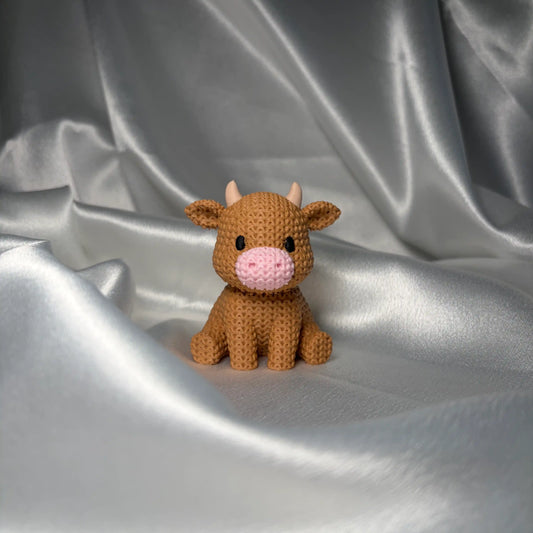 Kuh Figur in Strickoptik