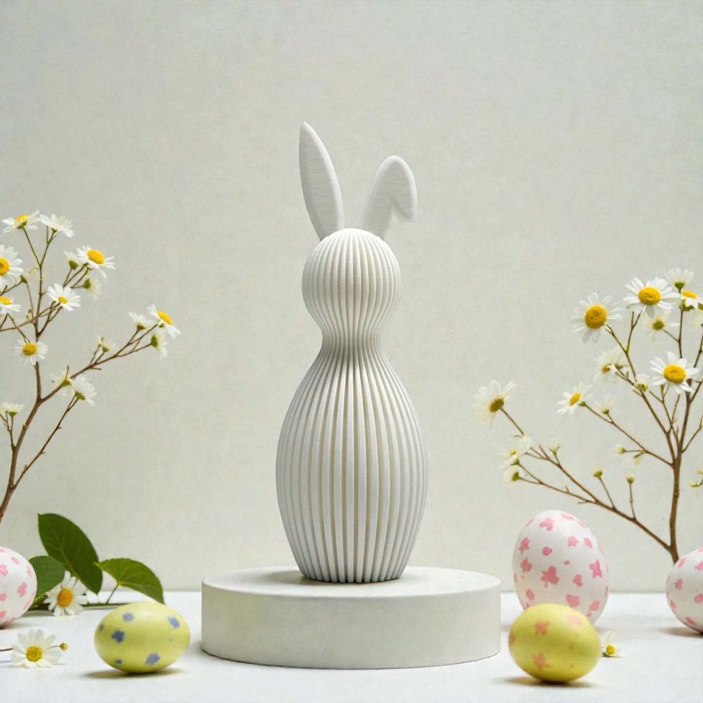 Japandi Osterhase groß mit gefaltetem Ohr