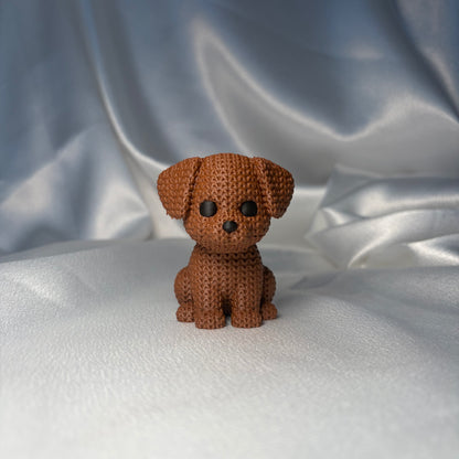 Hund Figur in Strickoptik
