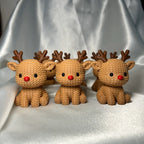 Gestrickte Rentier Figuren