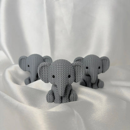 Elefant Figur in Strickoptik