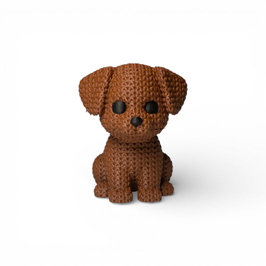 Hund Figur in Strickoptik
