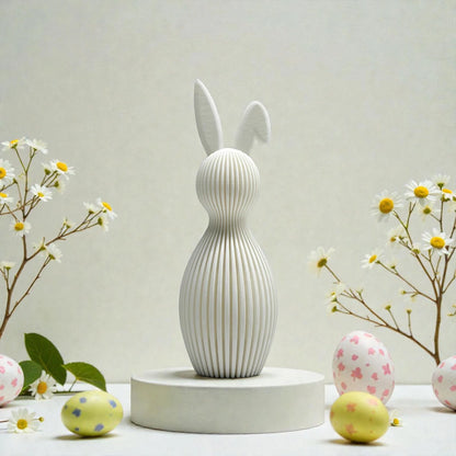 Japandi Osterhase groß mit gefaltetem Ohr